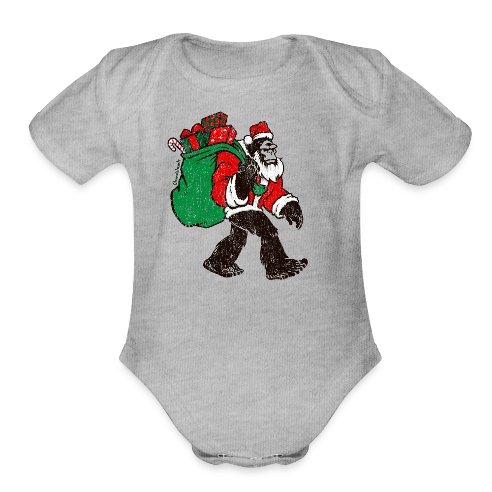 Christmasquatch Infant One Piece - heather grey