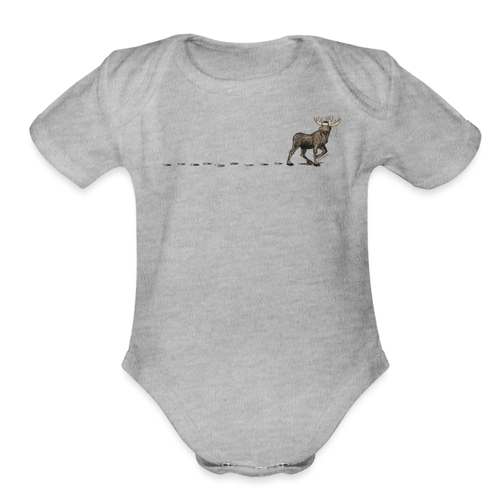 Moose Tracks Infant One Piece - heather grey