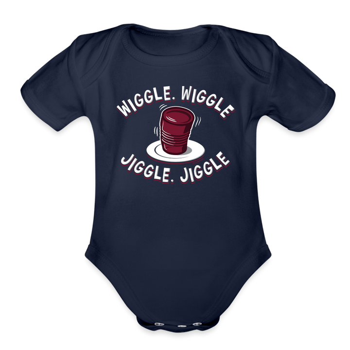 Wiggle Wiggle Jiggle Jiggle Infant One Piece - dark navy
