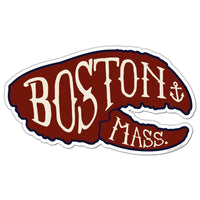 Boston Lobstah Claw Sticker - Chowdaheadz