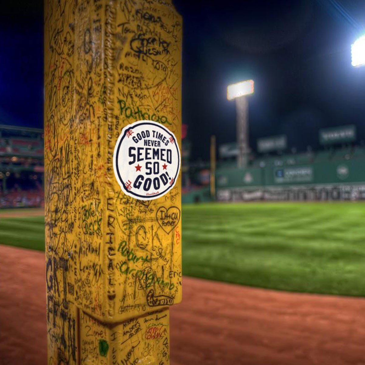 Good Times Baseball Sticker - Chowdaheadz