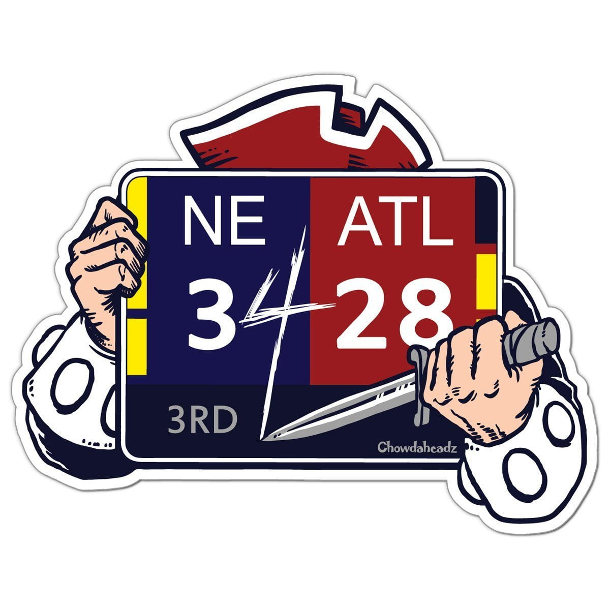 Greatest Comeback Evah Sticker - Chowdaheadz