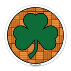 Hardwood Shamrock Sticker - Chowdaheadz