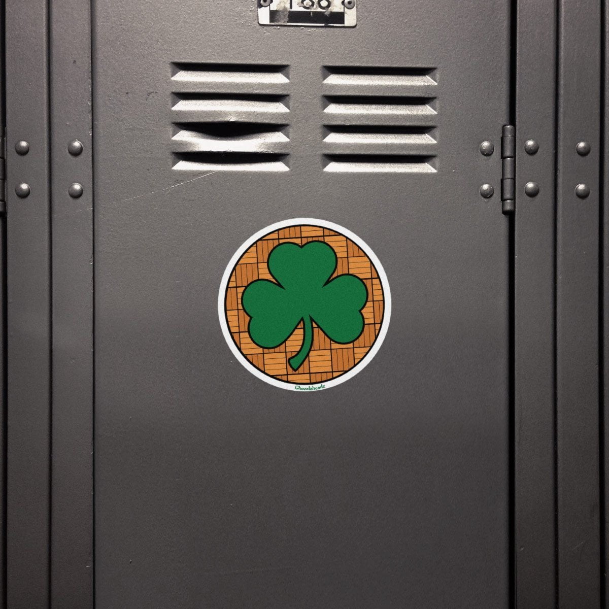 Hardwood Shamrock Sticker - Chowdaheadz
