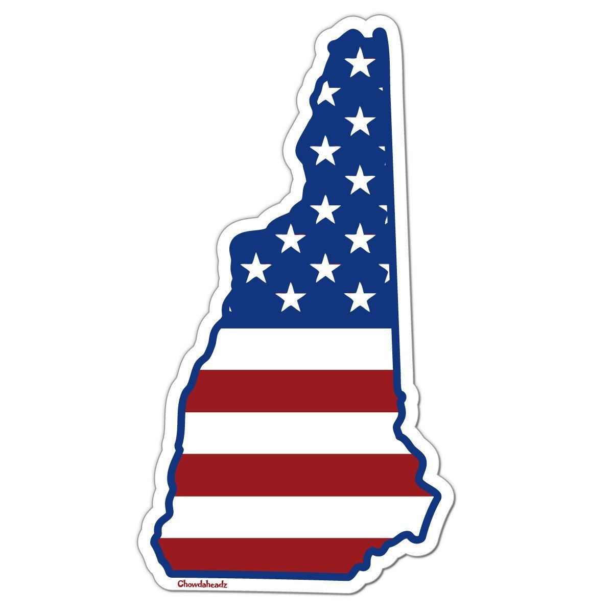 New Hampshire USA Sticker - Chowdaheadz
