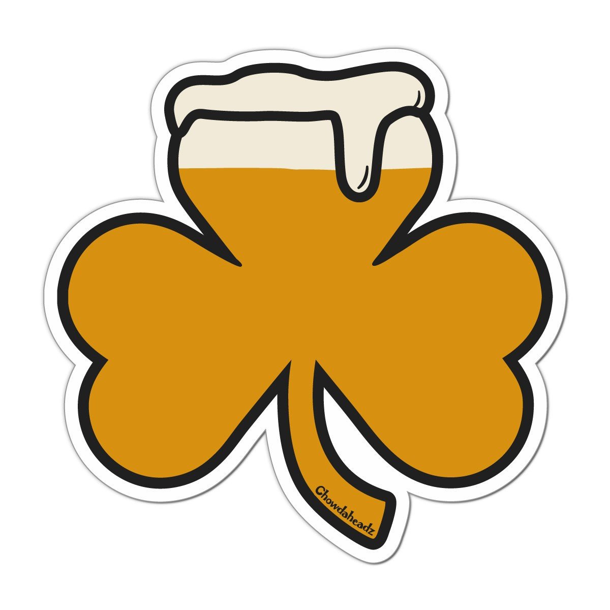 Shamrock On Tap Sticker - Chowdaheadz