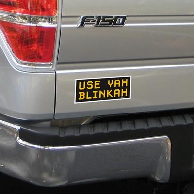 Use Yah Blinkah Sticker - Chowdaheadz