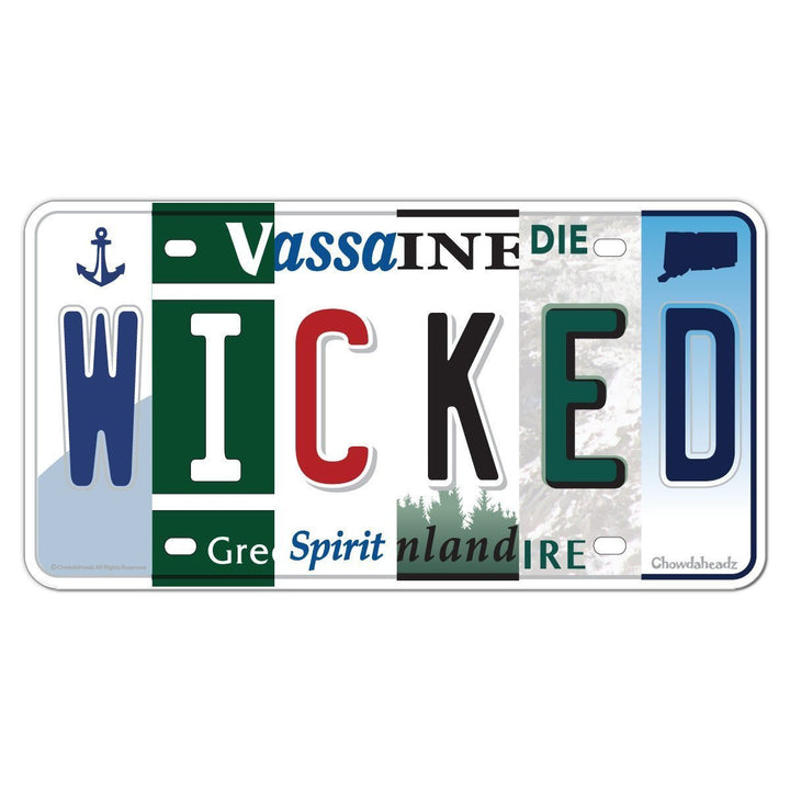 Wicked License Plate Sticker - Chowdaheadz