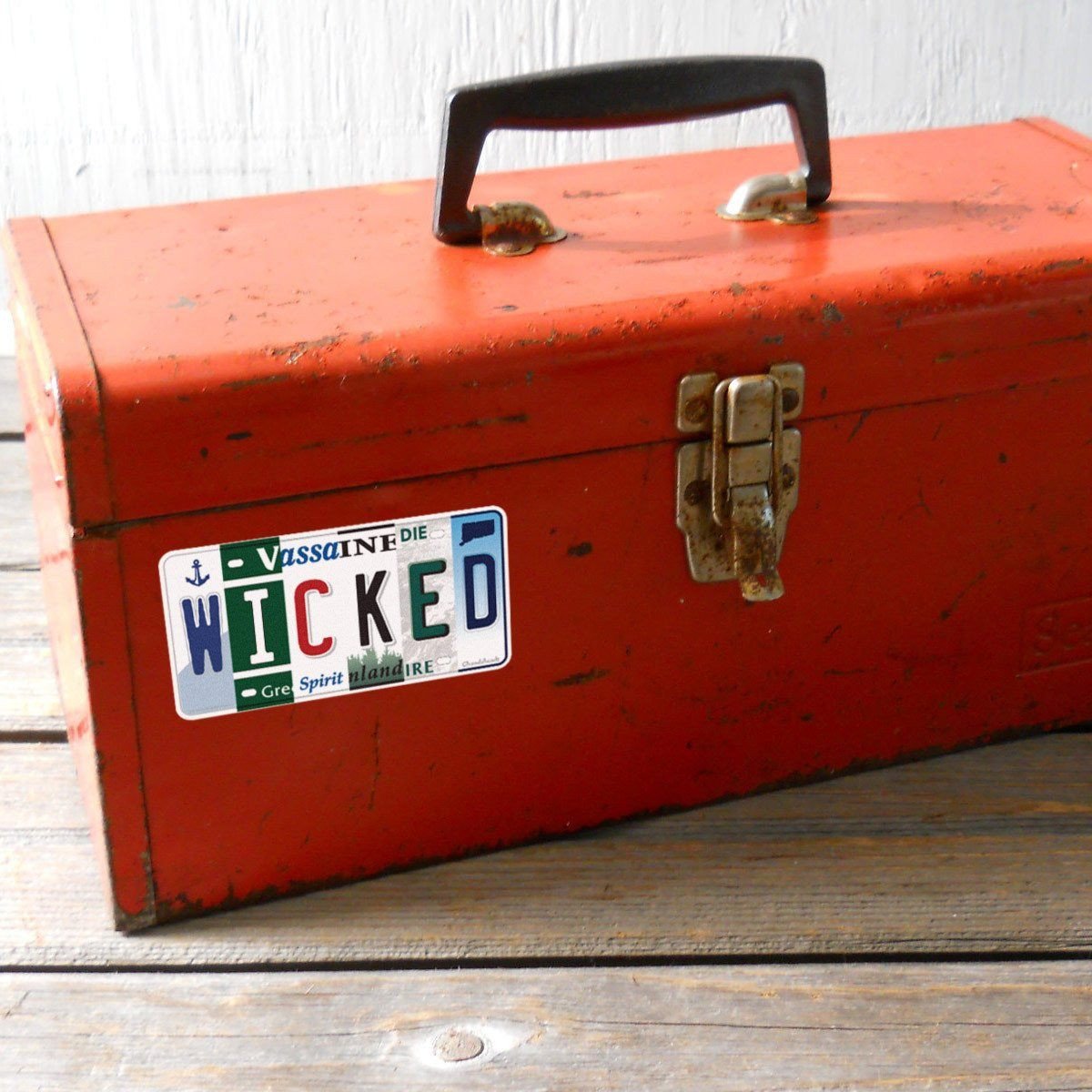 Wicked License Plate Sticker - Chowdaheadz