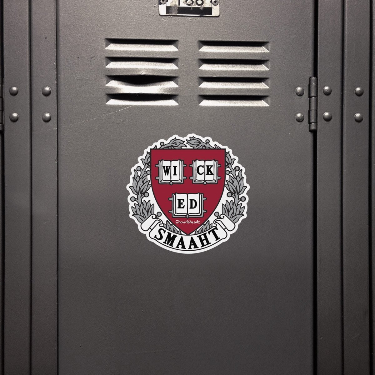 Wicked Smaaht College Sticker - Chowdaheadz