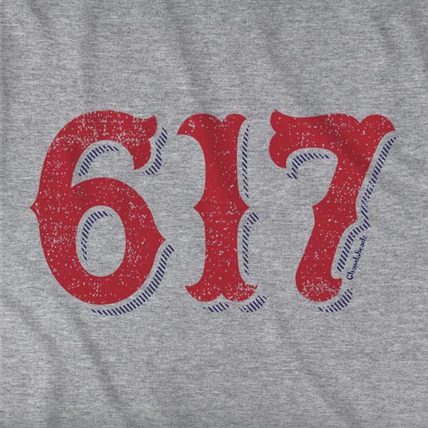 617 Boston Area Code T-Shirt - Chowdaheadz