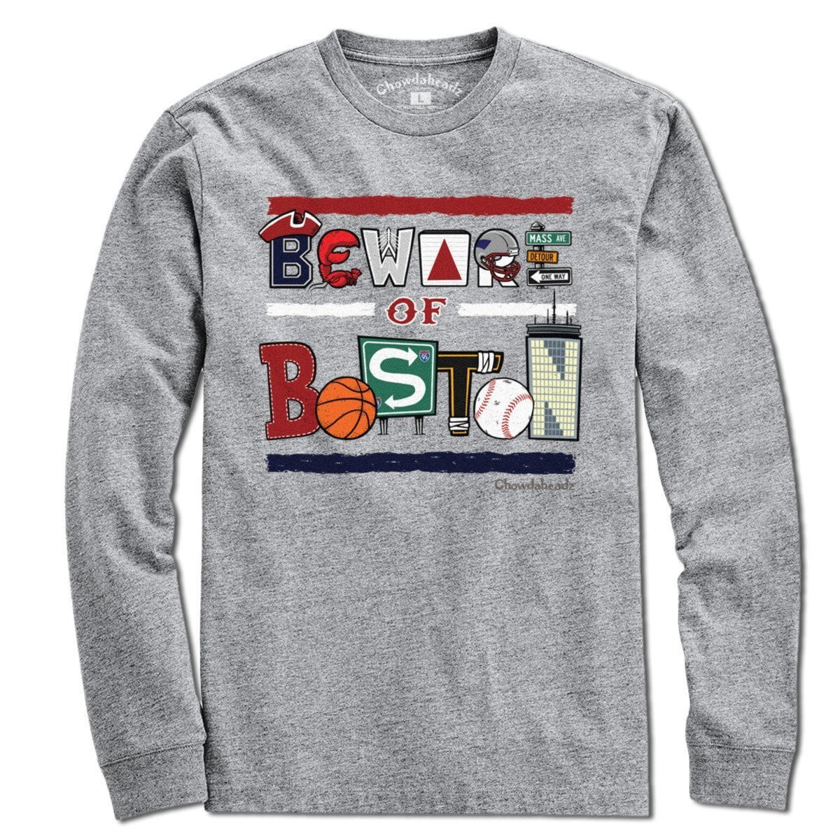 Beware of Boston Icons T-Shirt - Chowdaheadz