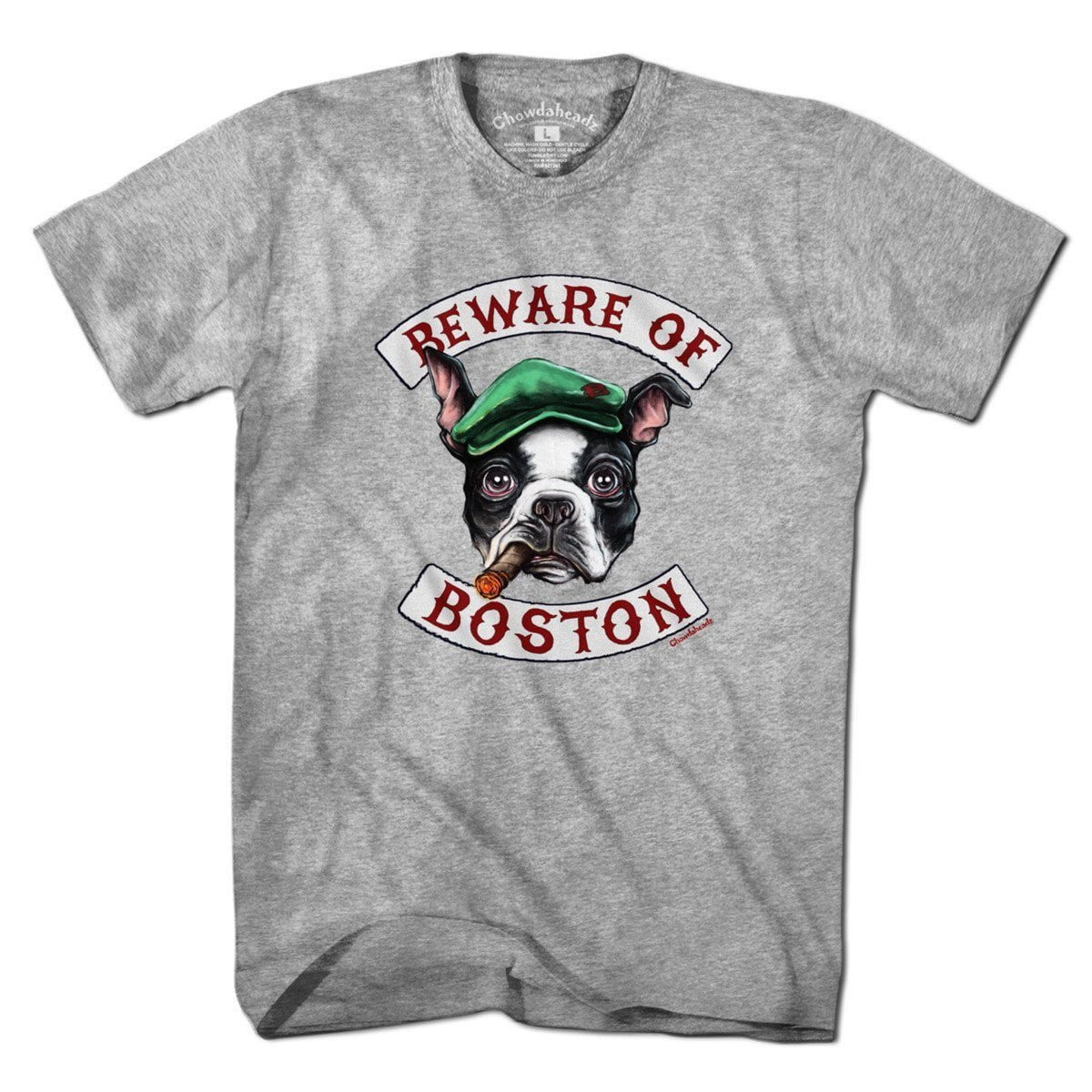 Beware Of Boston Terrier T-Shirt - Chowdaheadz
