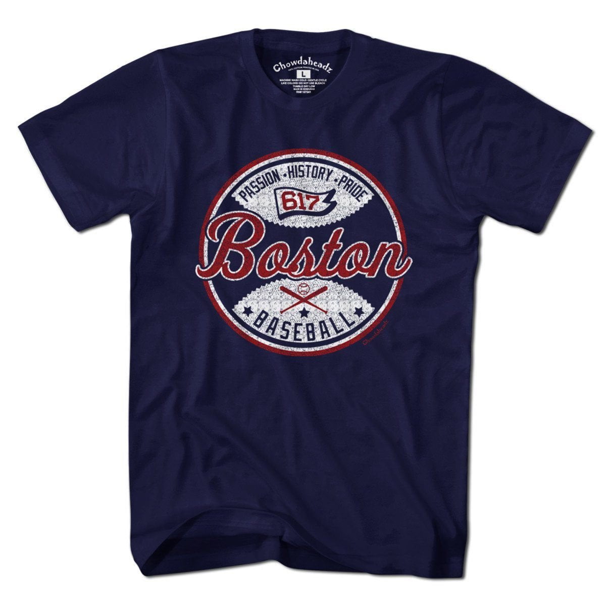 Boston Baseball Passion History Pride T-Shirt - Chowdaheadz