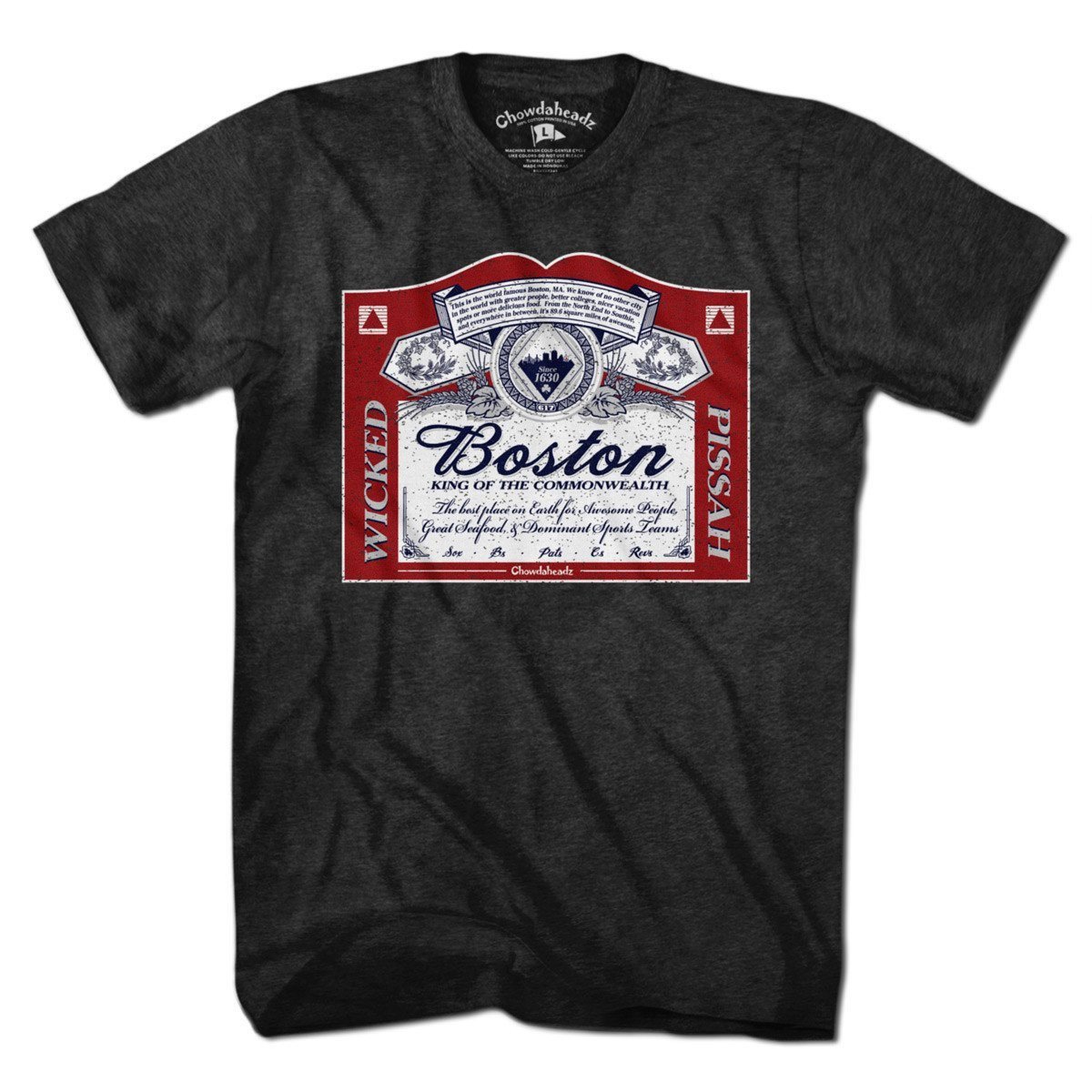 Boston King of the Commonwealth T-Shirt - Chowdaheadz