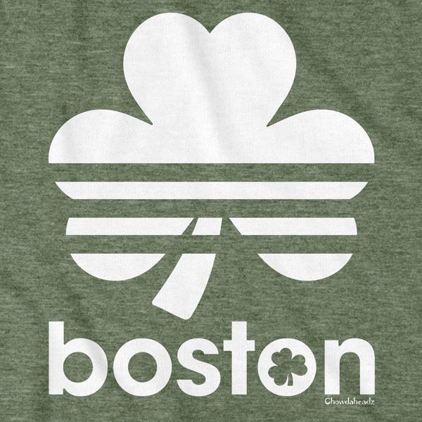 Boston Shamrock Retro T-Shirt - Chowdaheadz