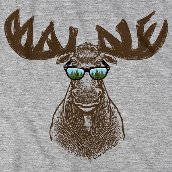 Cool Maine Moose T-Shirt - Chowdaheadz