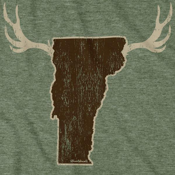 Deer Vermont T-Shirt - Chowdaheadz