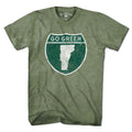 Go Green Vermont Highway Sign T-Shirt - Chowdaheadz