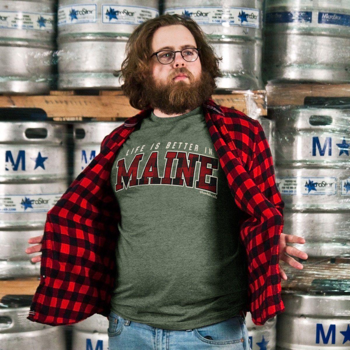 Life is Better in Maine T-Shirt - Chowdaheadz