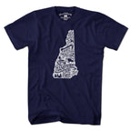 Live Free New Hampshire State T-Shirt - Chowdaheadz
