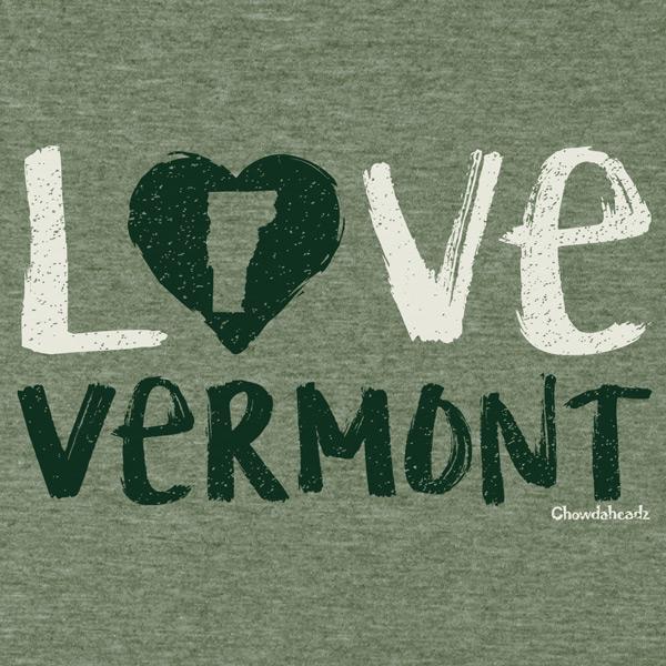 Love Vermont T-Shirt - Chowdaheadz