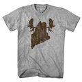Maine Moose Antlers T-Shirt - Chowdaheadz