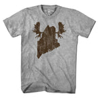 Maine Moose Antlers T-Shirt - Chowdaheadz