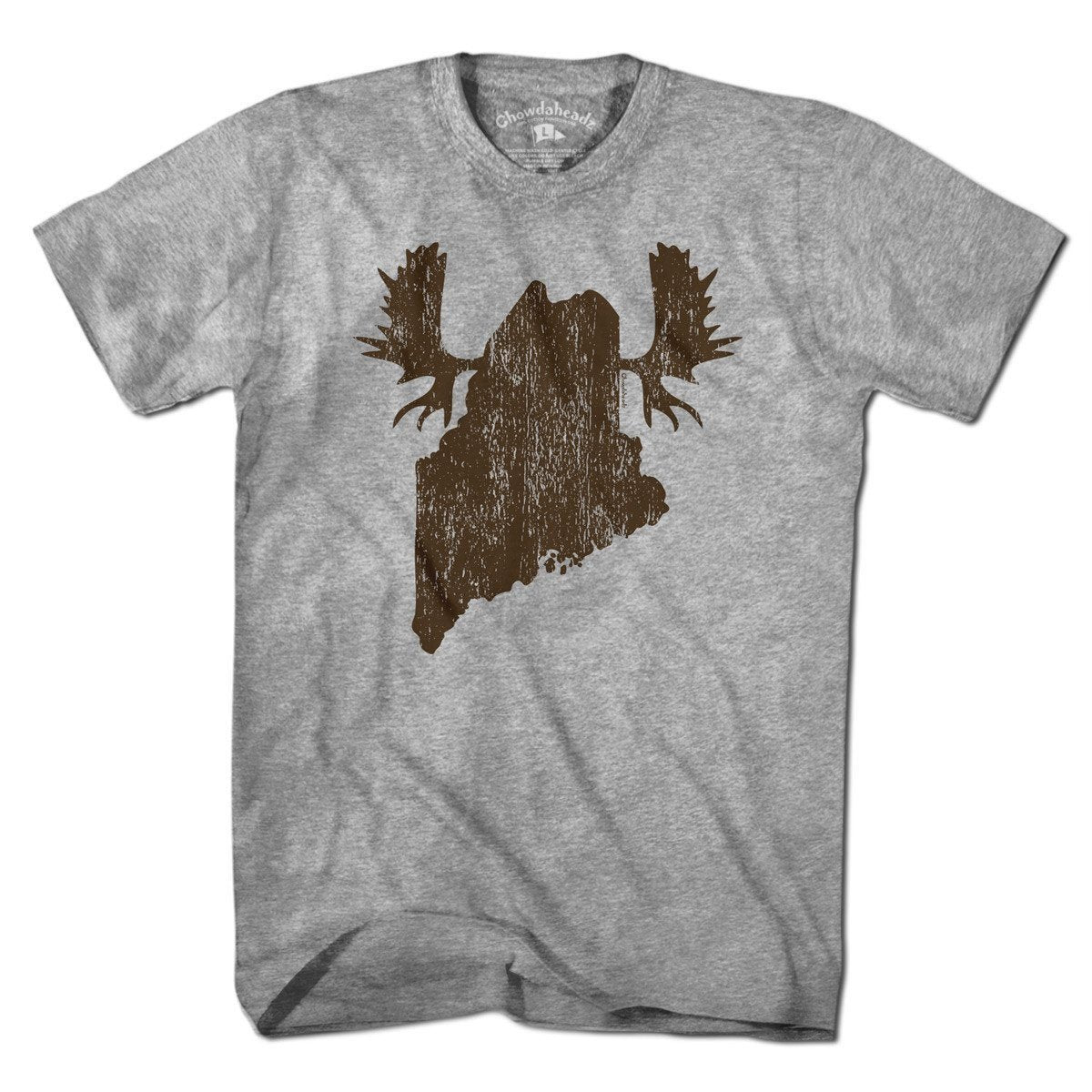 Maine Moose Antlers T-Shirt - Chowdaheadz