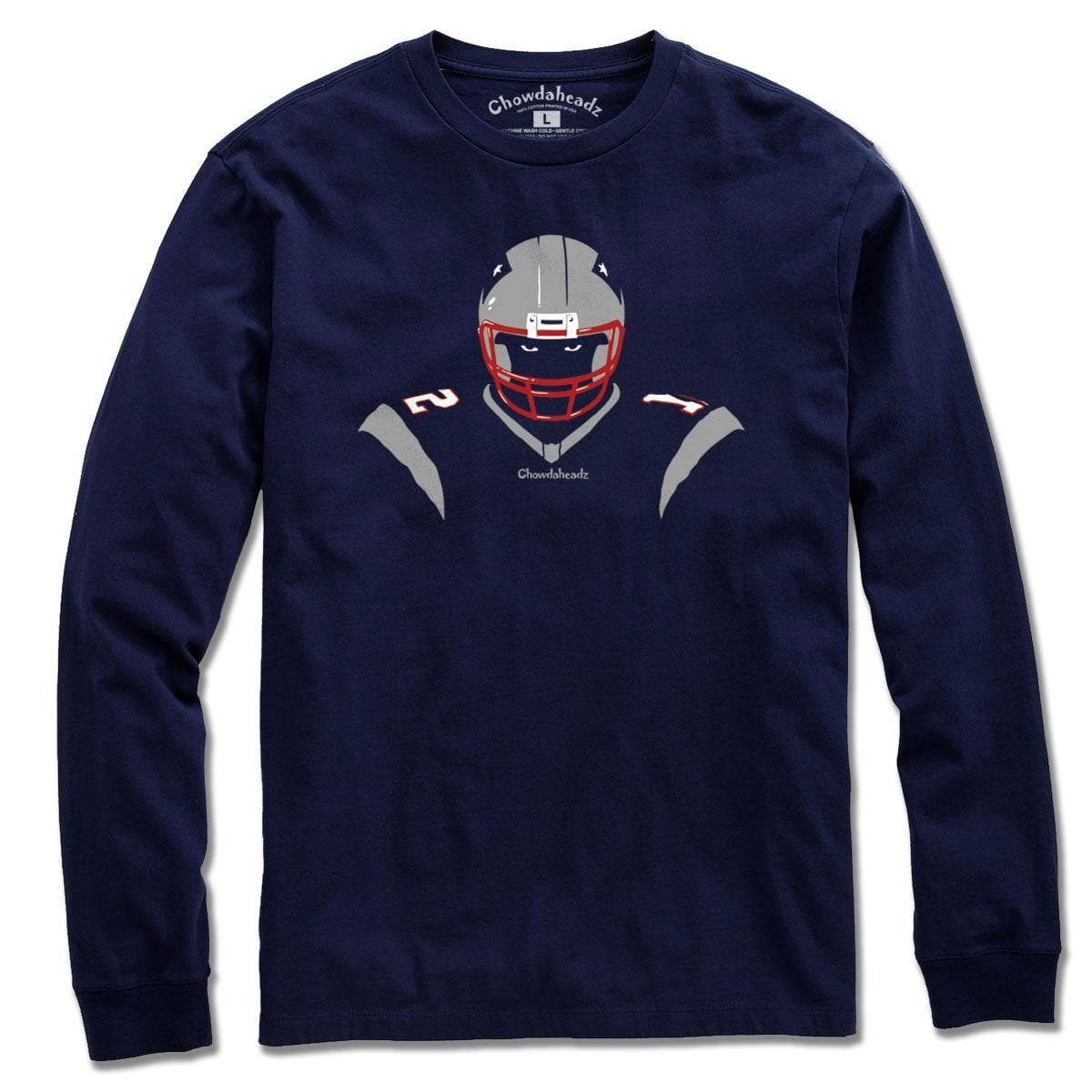 New England Angry Silhouette T-Shirt - Chowdaheadz