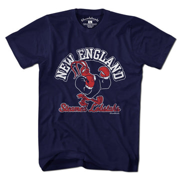 New England Steamed Lobstahs Mascot T-shirt - Chowdaheadz