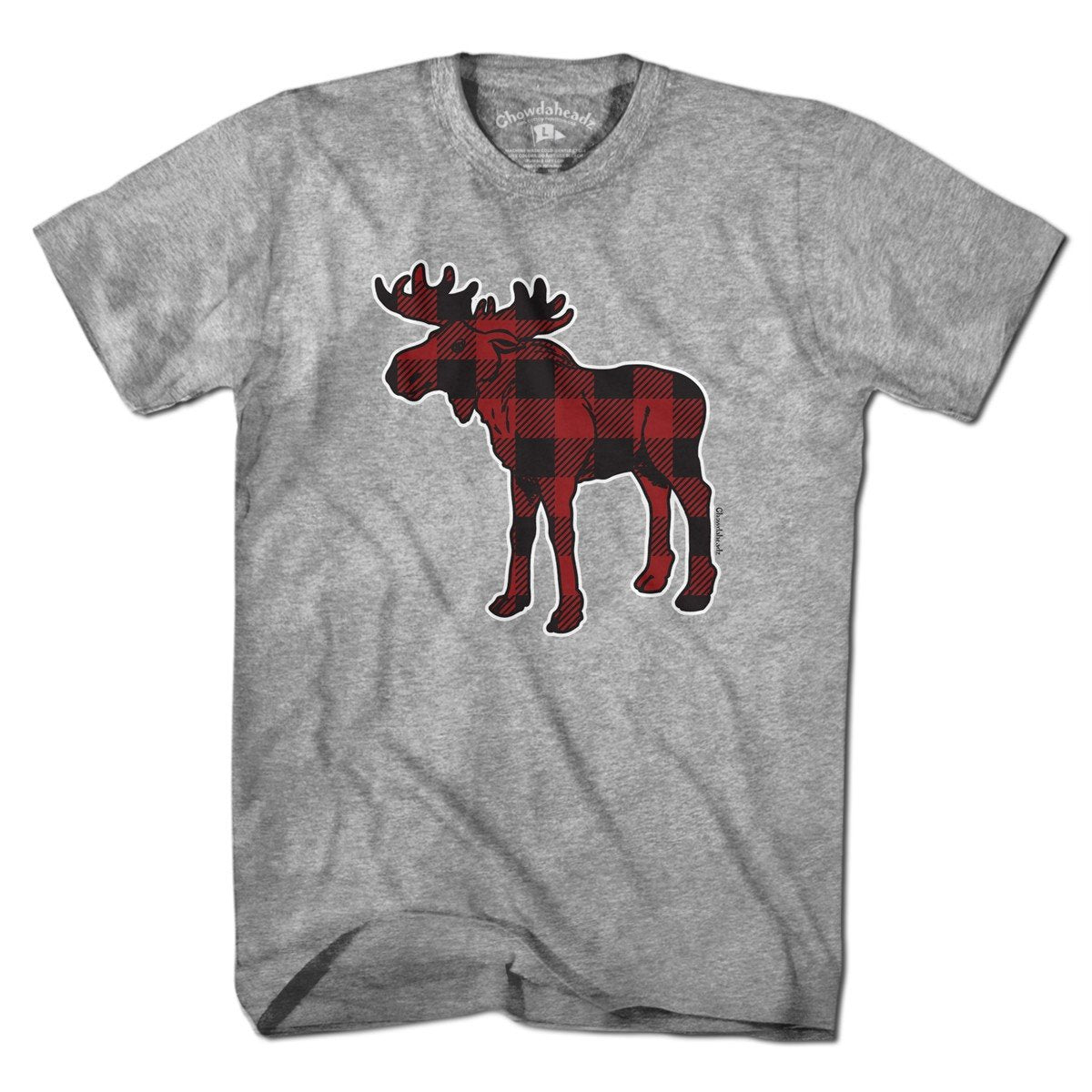 Plaid Moose T-Shirt - Chowdaheadz