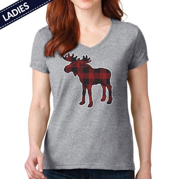 Plaid Moose T-Shirt – Chowdaheadz