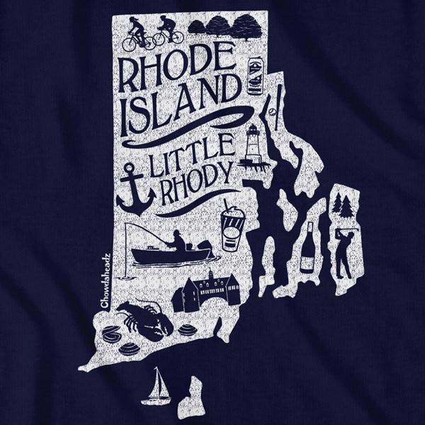 Rhode Island Little Rhody T-Shirt - Chowdaheadz