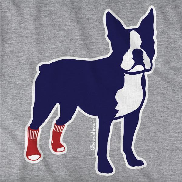 Socks on Boston Terrier T-Shirt — additional product view
