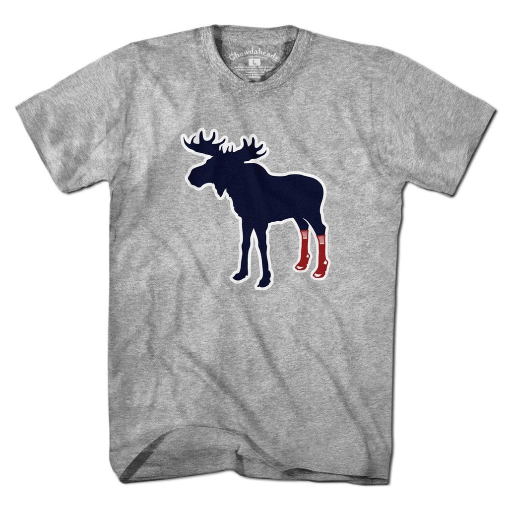 Socks On Moose T-Shirt - Chowdaheadz