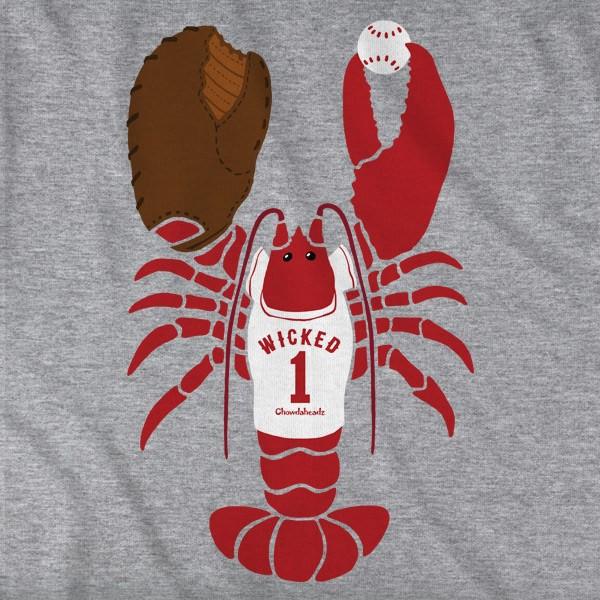 Wicked Lobstah Baseball T-Shirt - Chowdaheadz