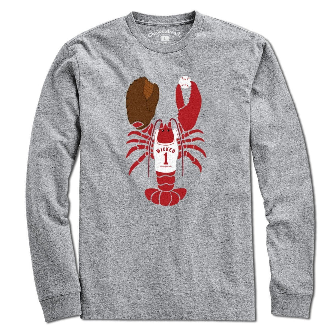 Wicked Lobstah Baseball T-Shirt - Chowdaheadz
